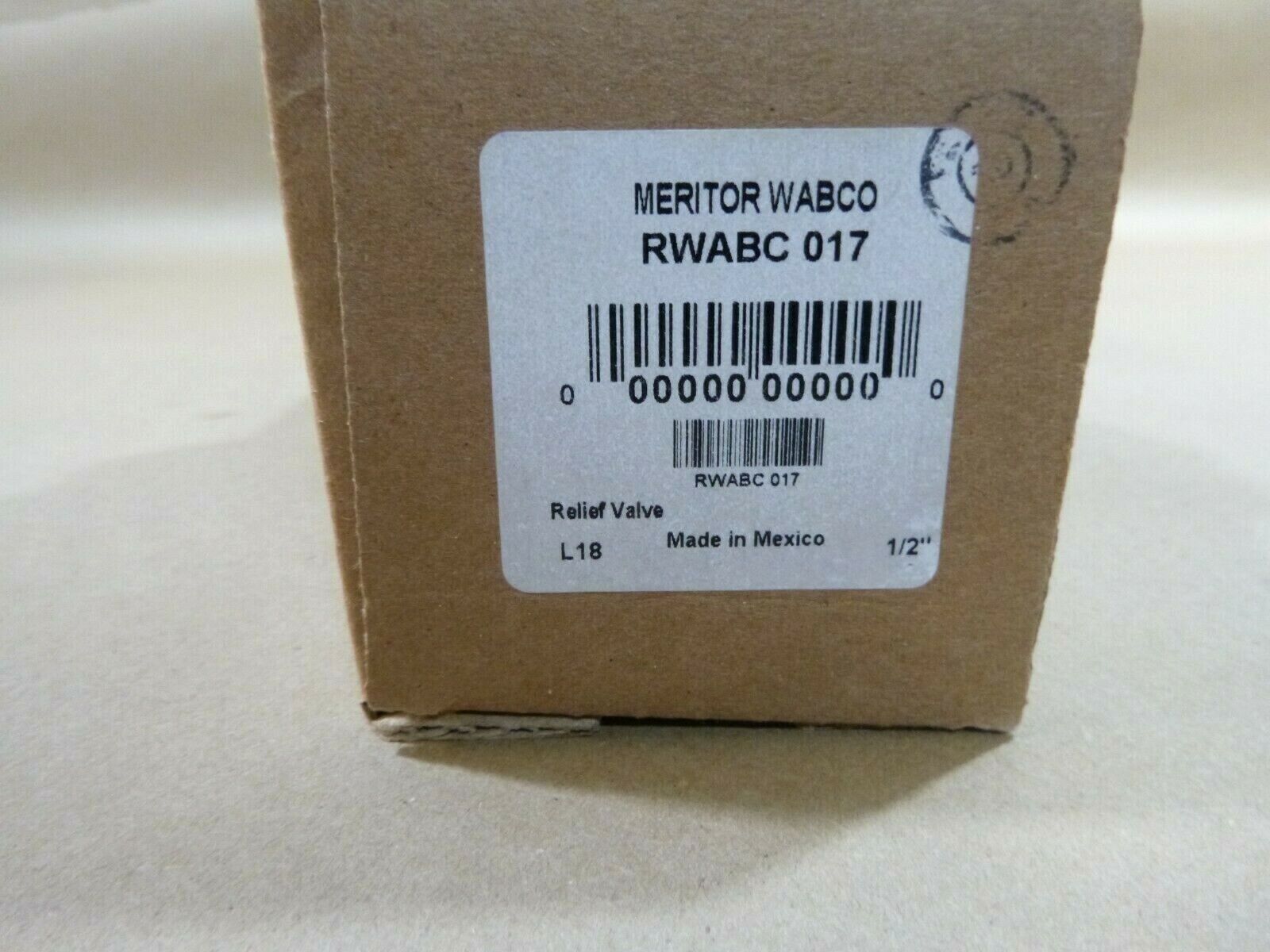 Wabco Air Dryer Back Pressure Relief Valve RWABC017, 1/2" NPT 0.521 Volume | Industrial MRO Replacement Parts, Manufacturing Machine Parts &amp; Components, Heavy Equipment Parts Supplier
