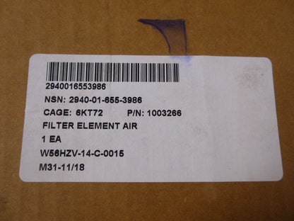 Walker 1003266 Intake Air Cleaner Filter , 2940-01-655-3986 | Industrial MRO Replacement Parts, Manufacturing Machine Parts &amp; Components, Heavy Equipment Parts Supplier