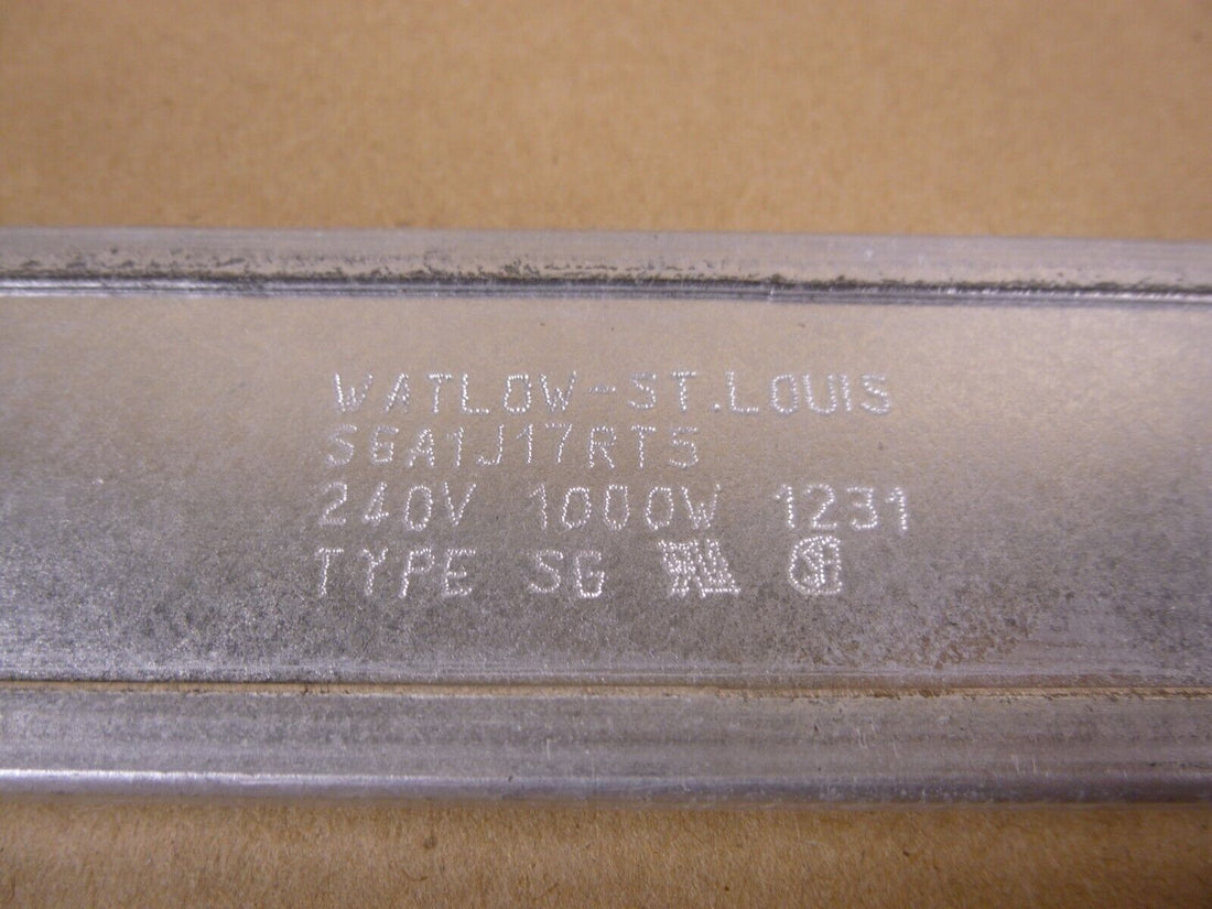 WATLOW SGA1J17RT5 Type SG Strip Heater 240VAC 1000W, 17-7/8" L X 1-1/2" W X 3/8" | Industrial MRO Replacement Parts, Manufacturing Machine Parts &amp; Components, Heavy Equipment Parts Supplier