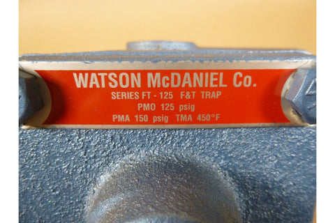 Watson McDaniel 3/4" NPT WFT - 125 - 13 - N Float & Thermoplastic Steam Trap FT - 125 - Royal Equipment Royal Equipment