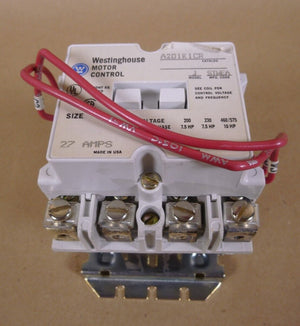 Westinghouse Motor Control A201K1CR Non - Reversing Contactor , 3 Pole , 27A ,10HP - Royal Equipment WESTINGHOUSE