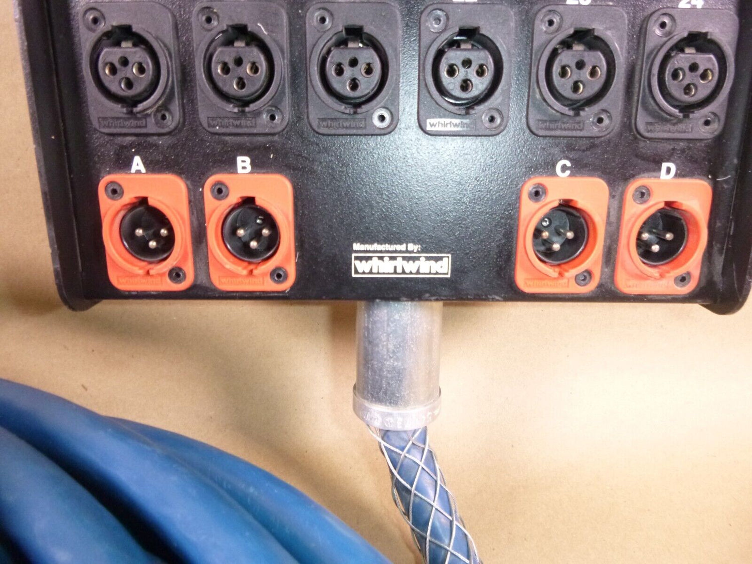 Whirlwind Medusa 24 Channel 24x XLR Send &amp; 4x XLR RTN Stagebox to Fanout Snake | Electrical MRO Replacement Parts &amp; Components and Commercial Electrical Supplies Company