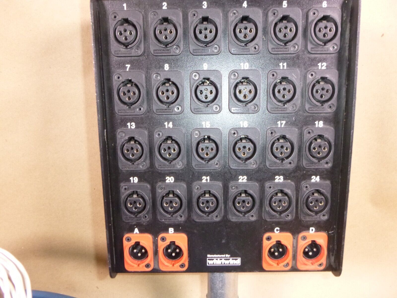 Whirlwind Medusa 24 Channel 24x XLR Send &amp; 4x XLR RTN Stagebox to Fanout Snake | Electrical MRO Replacement Parts &amp; Components and Commercial Electrical Supplies Company
