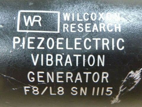 WILCOXON RESEARCH PIEZOELECTRIC VIBRATION GENERATOR F8 / L8 *UNTESTED* - Royal Equipment WILCOXON RESEARCH