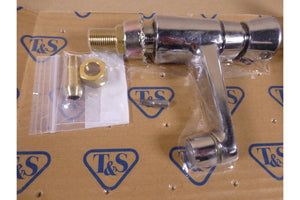 T & S Brass B-0712 Self-Closing, Metering Sill Faucet - Chrome